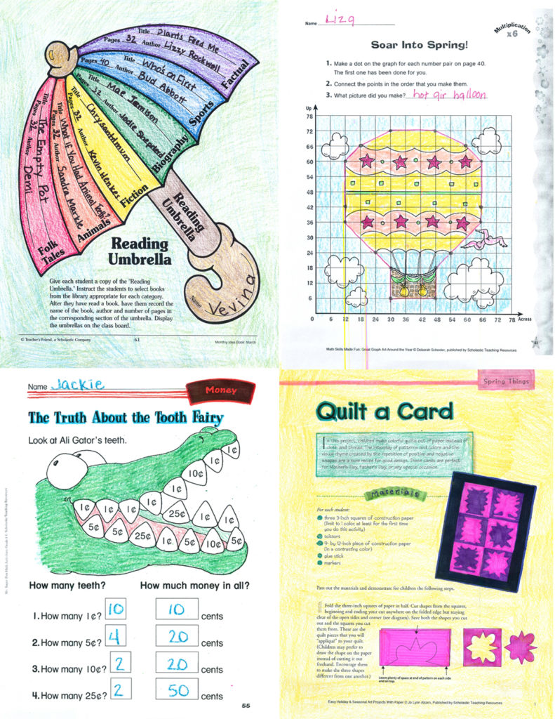 Scholastic Printable Sample Pages - Teaching in Blue Jeans