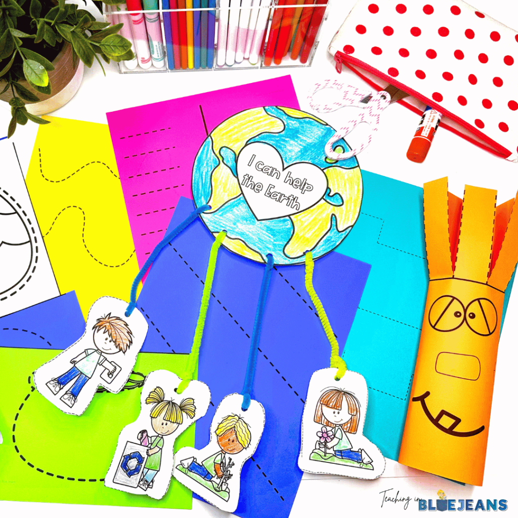 This photo showcases scissor skills activities that can be used to increase perseverance and fine motor skills in the classroom.