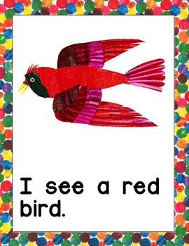 Eric Carle Inspired Color Posters | Color Signs 4 Sizes | Color Words Book Too! - Image 4
