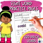 Sight Word Practice Pages | NO PREP | Dolch 1st Grade Sight Word ...