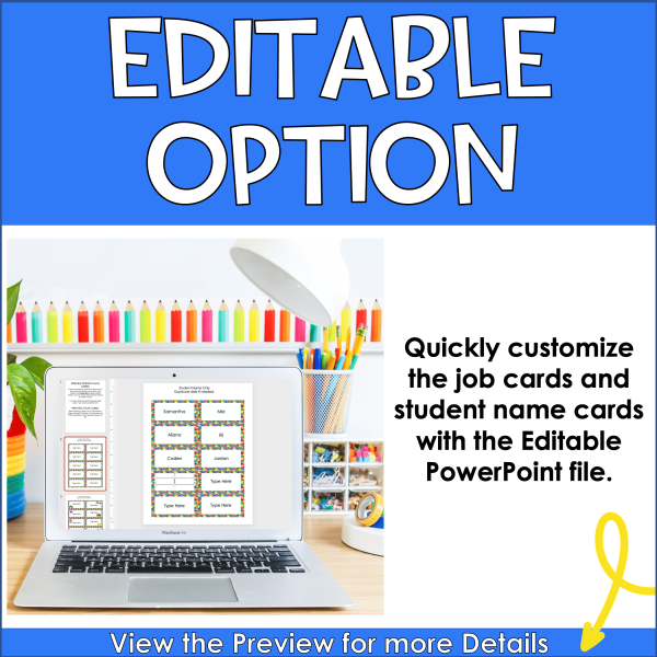 Everything you need to manage classroom jobs in your elementary classroom.