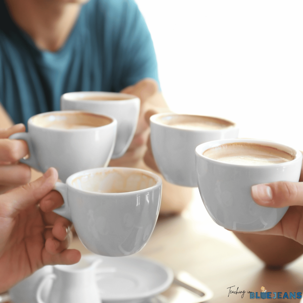 Catching up with friends is a great way to get rid of pesky teacher stress you've been holding onto all year.