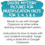 Digital Mystery Picture for Multiplication Facts 3, 4, 5 & 6 ...