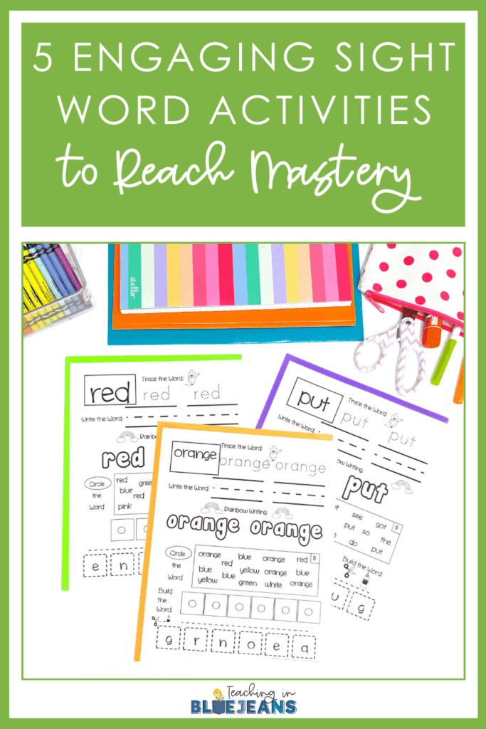 Just pin this to your favorite classroom Pinterest board so you can come back when you need more fun and engaging sight word activities.