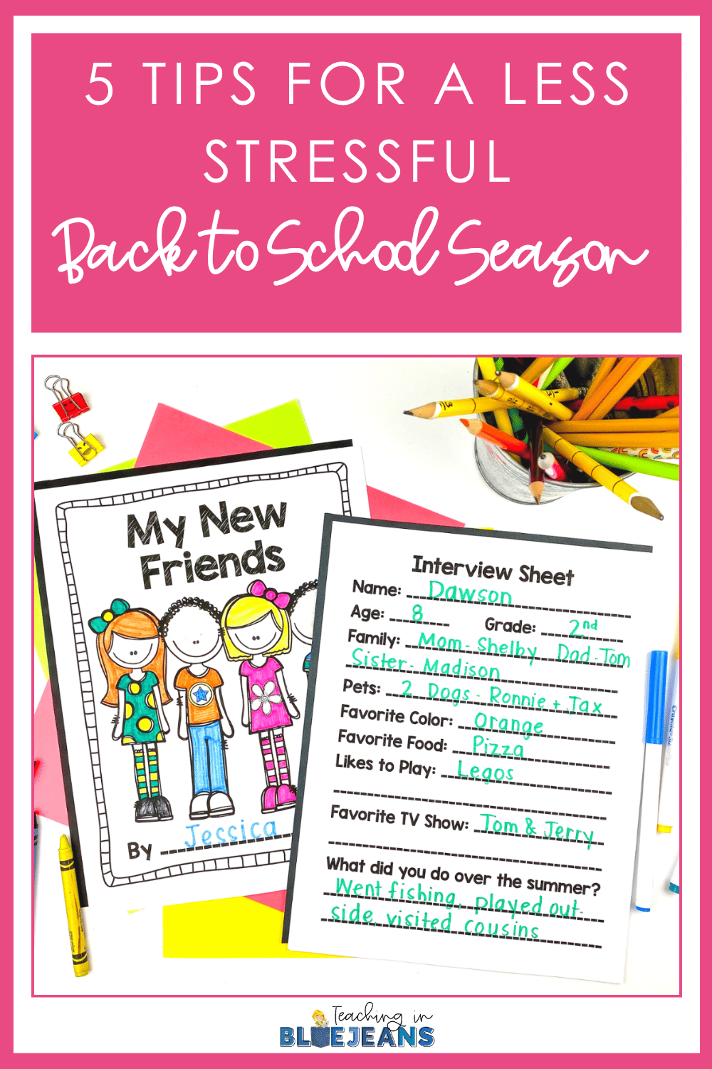 5 Tips for a Less Stressful Back to School Season