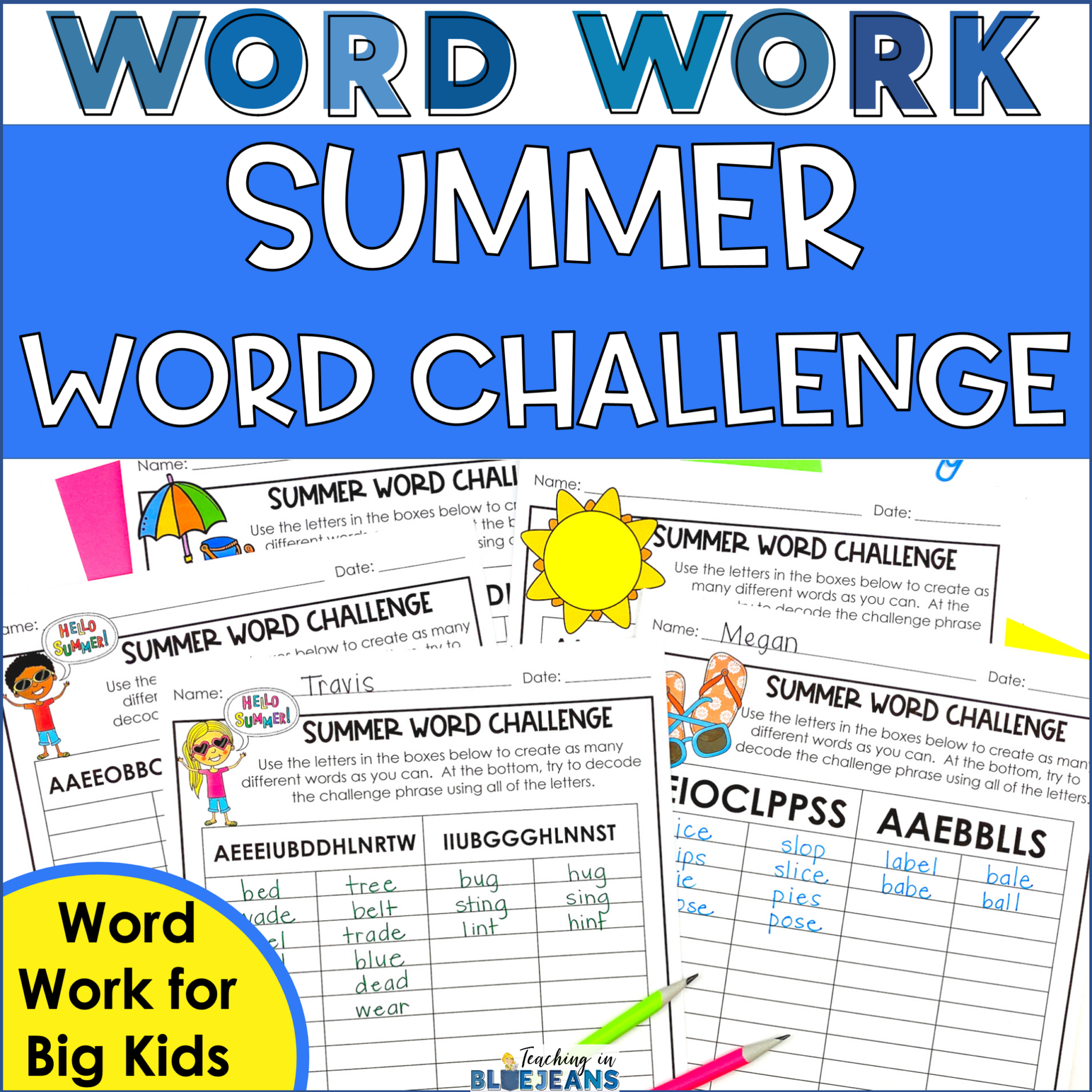 5 Engaging and Effective Word Work Activities for Big Kids