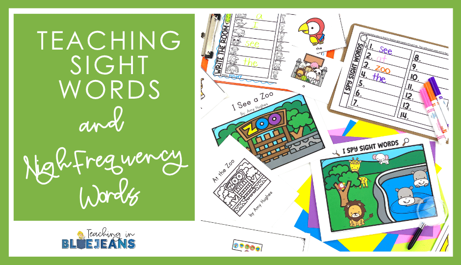 Teaching Sight Words and High Frequency Words