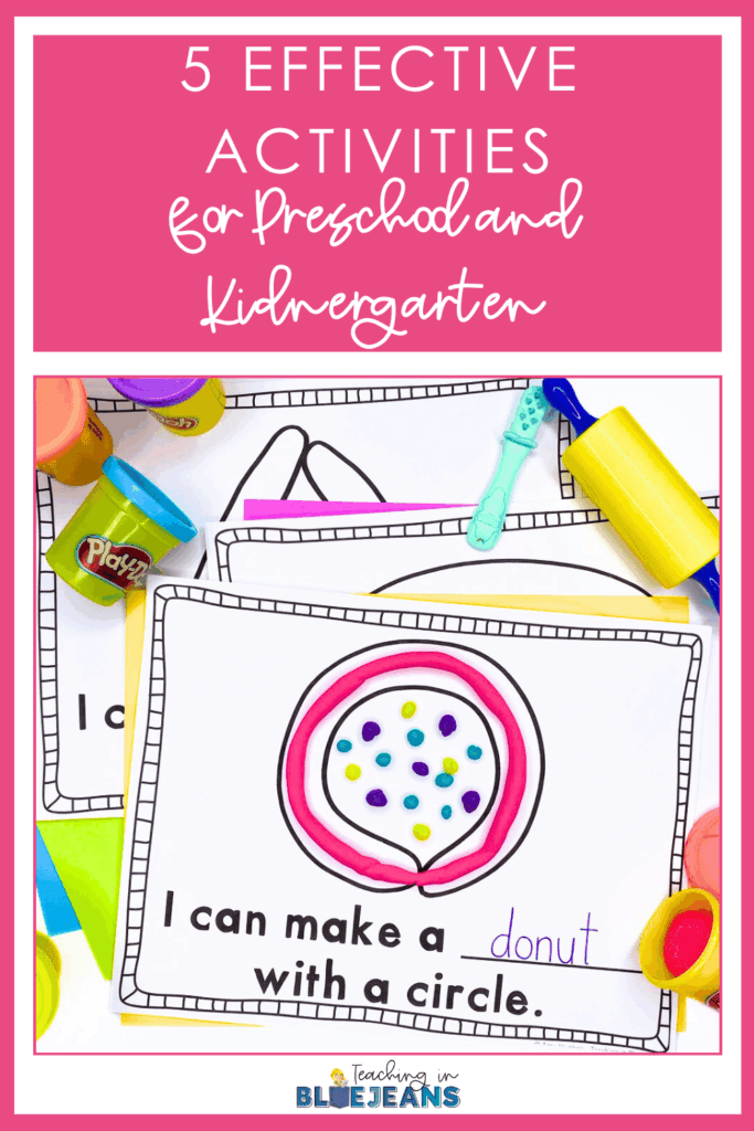 In order to prepare students for writing, it is essential to include effective prewriting activities in our preschool and kindergarten classrooms. Activities like tracing worksheets, cutting skills and play dough mats all help prepare students for holding a pencil and writing with their growing fine motor skills.