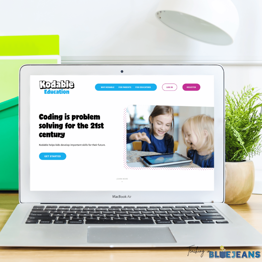 This image shows the home page of "Kodable" which is a must have app for teaching young students to code.