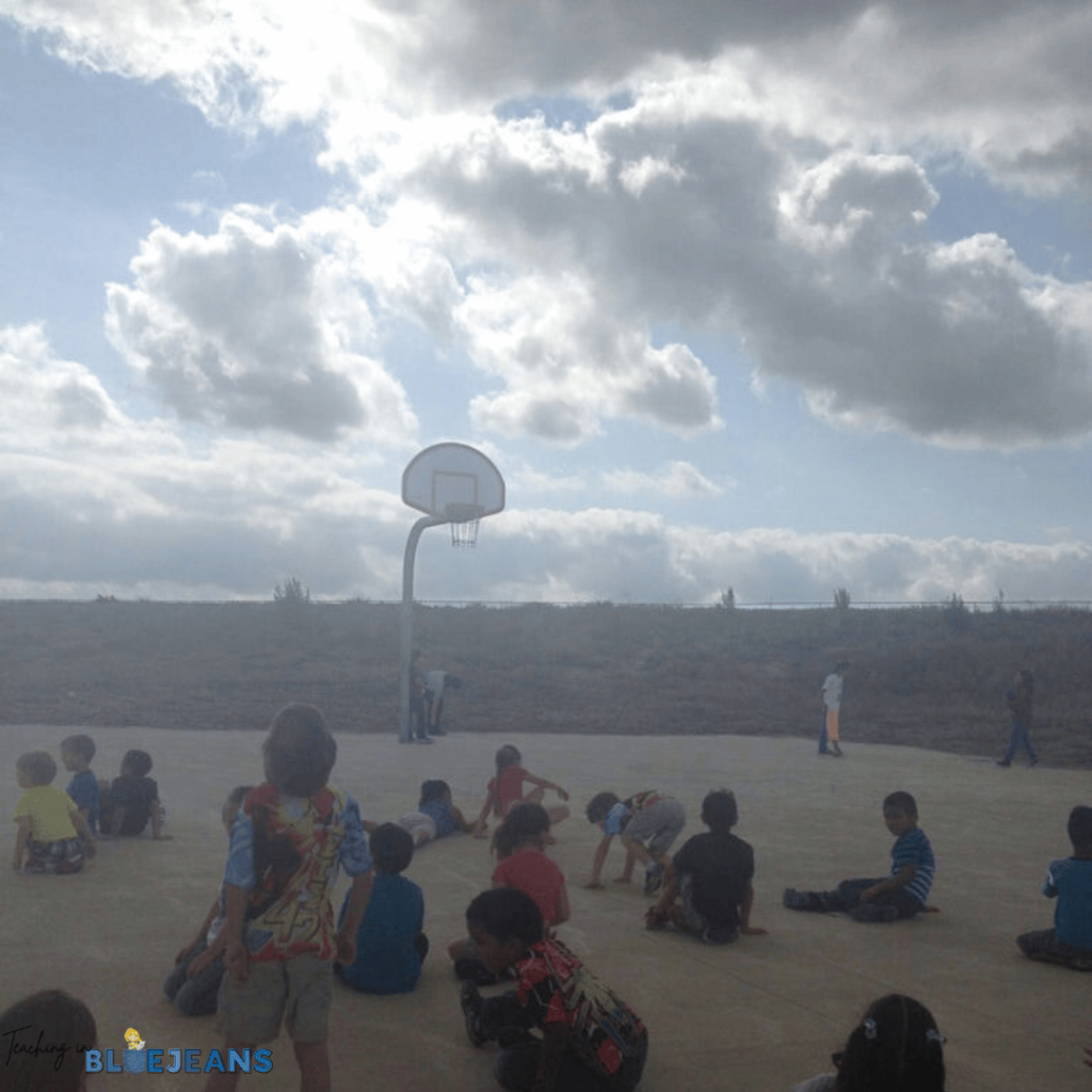 Even simple activities like cloud watching, which is shown in this photo, can be used as experiential learning activities.