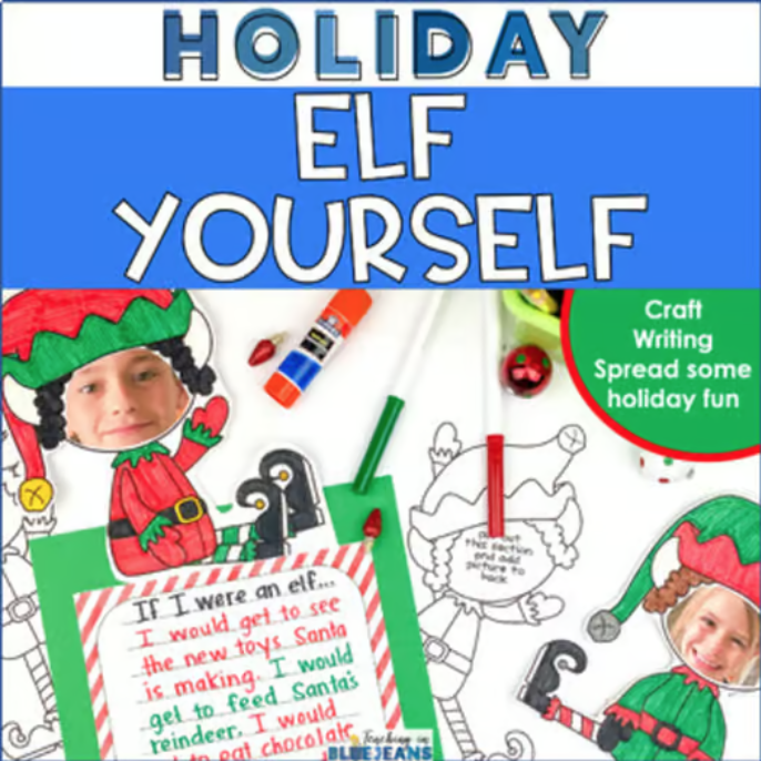 Elf Yourself holiday activity for the classroom