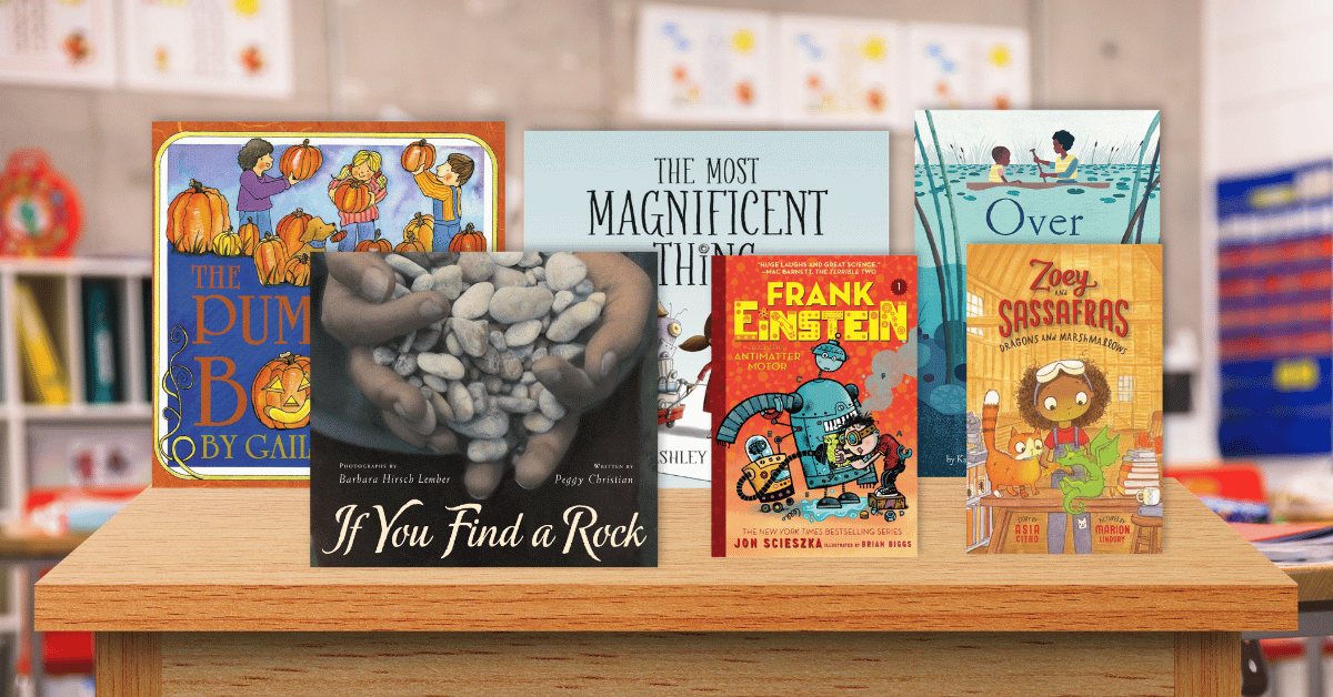 This post is a list curated list of picture books and chapter books for kids that focus on science.