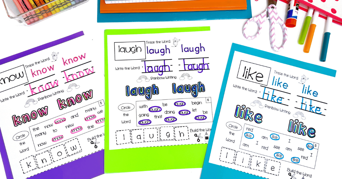 Teach sight words, high frequency words or heart words in a way kids love and that works!