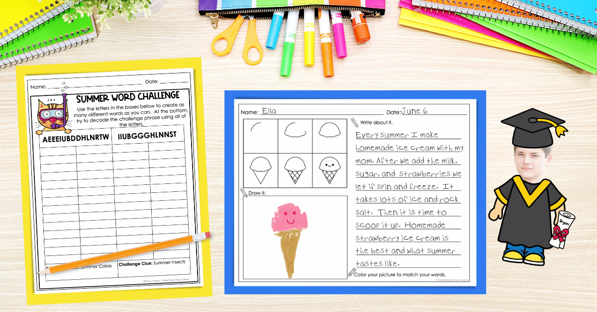 End of the Year activities to help usher in summer for the upper elementary classroom.