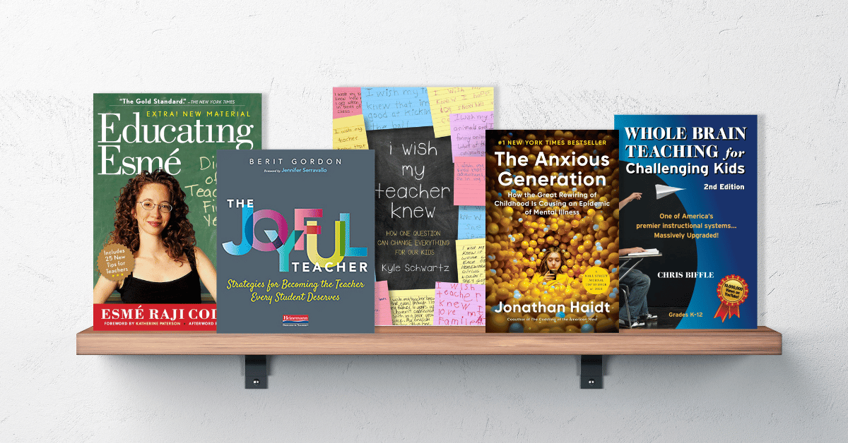 Need teacher PD? These books are a must read for all teachers. They are practical, helpful and inspiring.