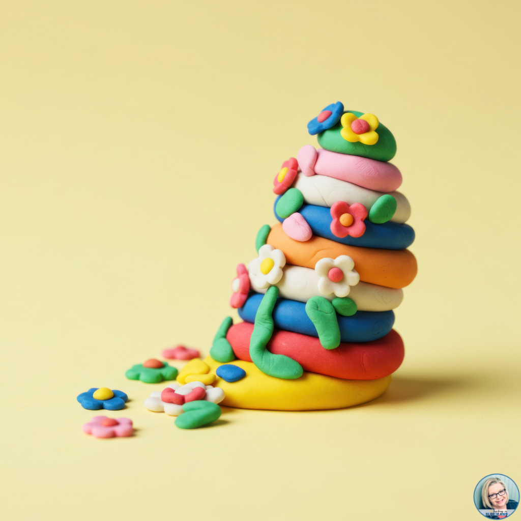 Students love to see how high they can build their playdough creations. This reinforces 2D and 3D shapes.