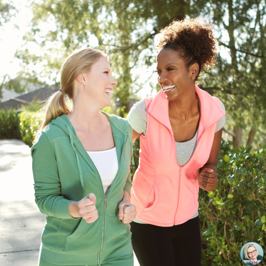 Taking a walk with a coworker or friend is a great school day brain break that will allowed for decompression.