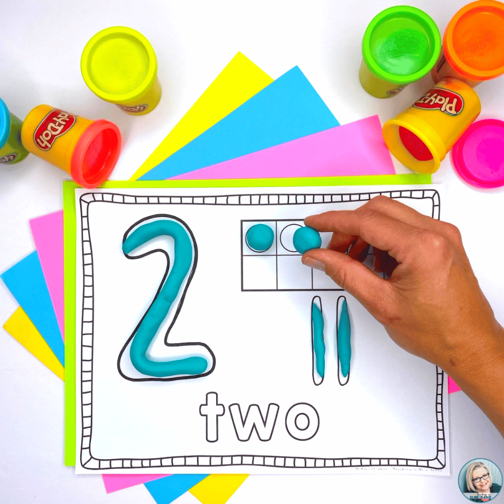 Number playdough mats are an awesome way to make worksheets more engaging.