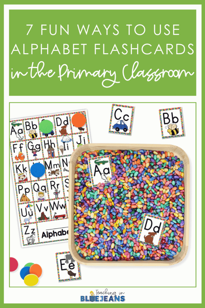 Alphabet flashcards are so versatile and fun in the primary classroom. Be sure to revisit this post when you need fun, new ideas.