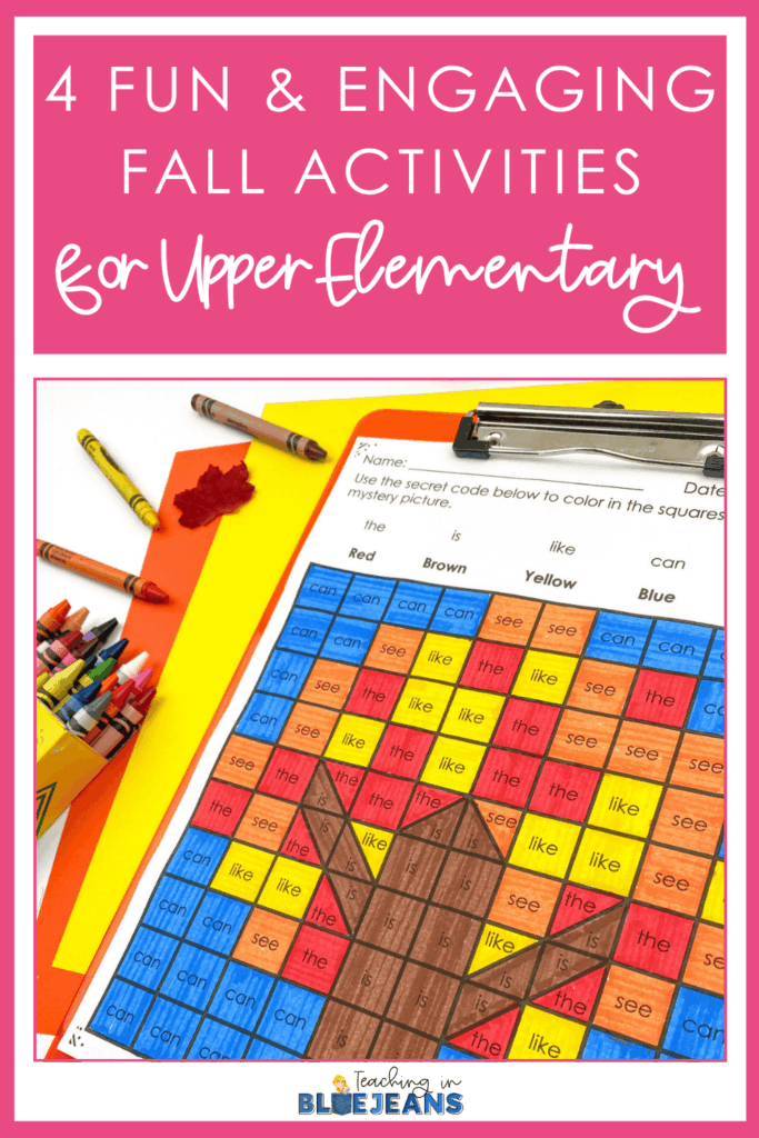Weave the fall season into your classroom without sacrificing the rigor in your activities. Click through to read this post and learn more.