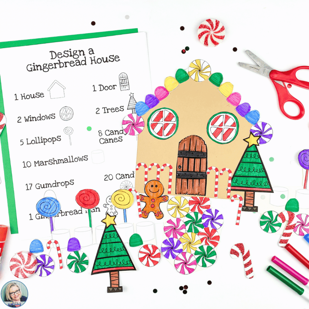 This design a gingerbread house activity is the perfect way to add holiday fun to your lesson plans.