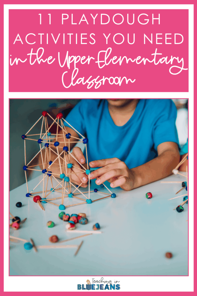 Pin this to your favorite classroom Pinterest board so you can come back when you are looking for engaging playdough activities (and more!) to use with your upper elementary students.