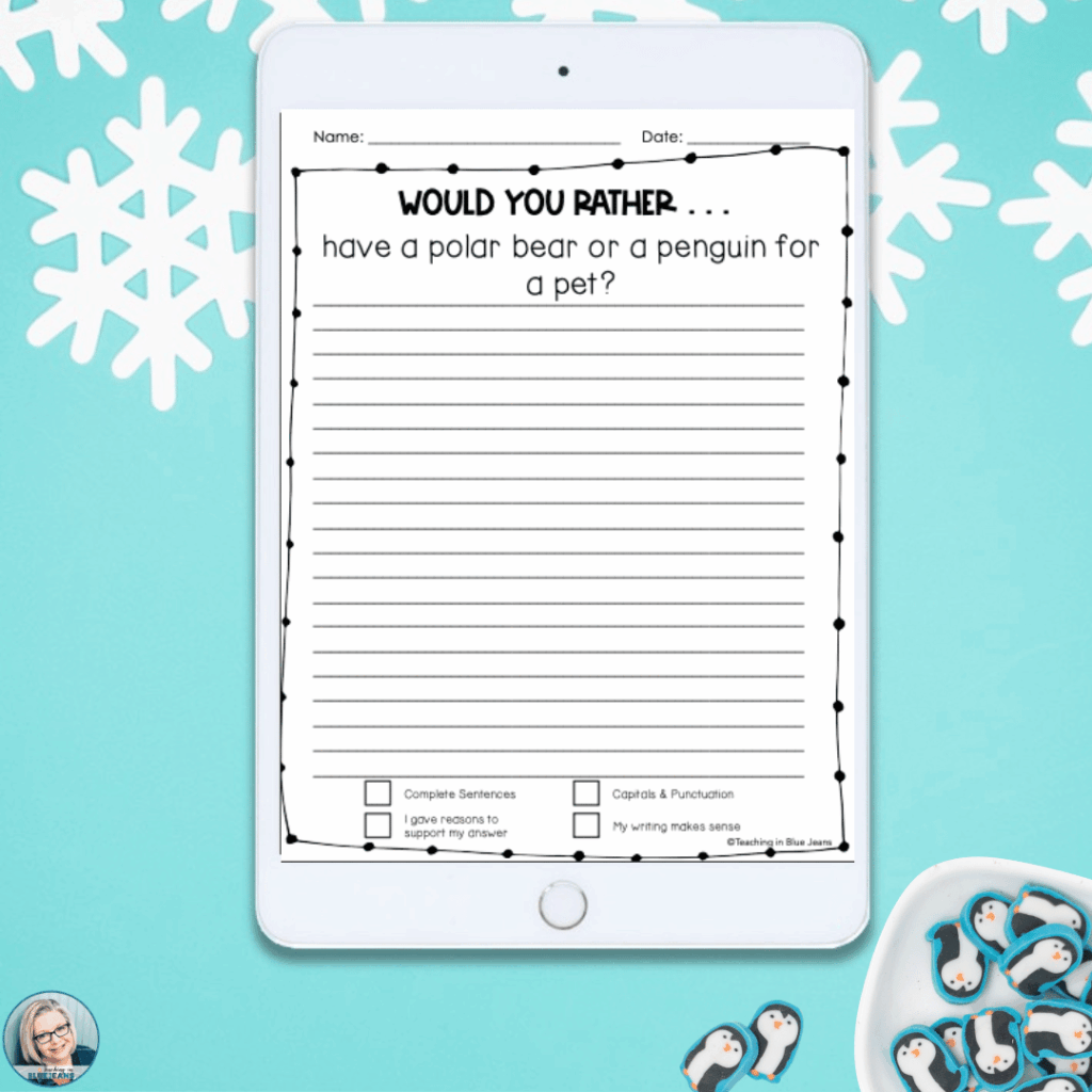 The Winter Would You Rather Writing Prompts is an engaging winter activity that blends creativity and structured writing.