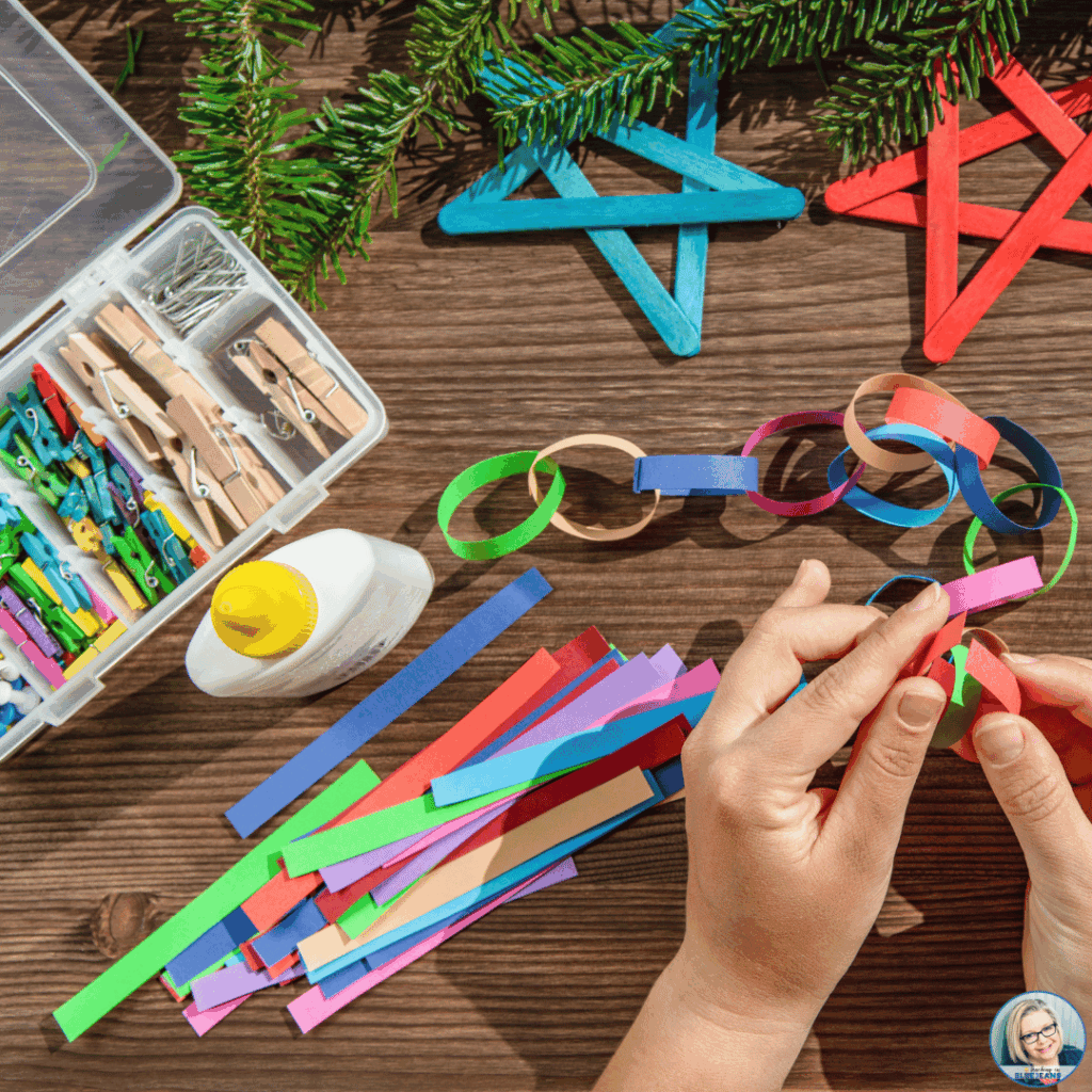 Hands-on activities like paper chains keep the holiday fun engaging and educational.