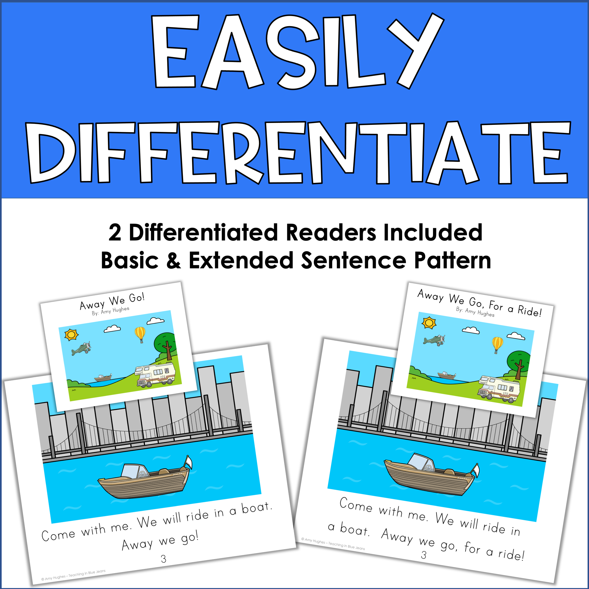 Transportation themed sight word activity set with various readings and games.