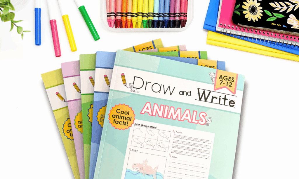 Easily weave handwriting into your daily routine with these engaging Draw and Write workbooks.