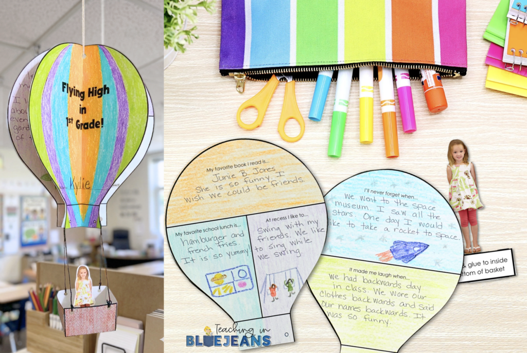 Free Hot Air Balloon Writing Craft