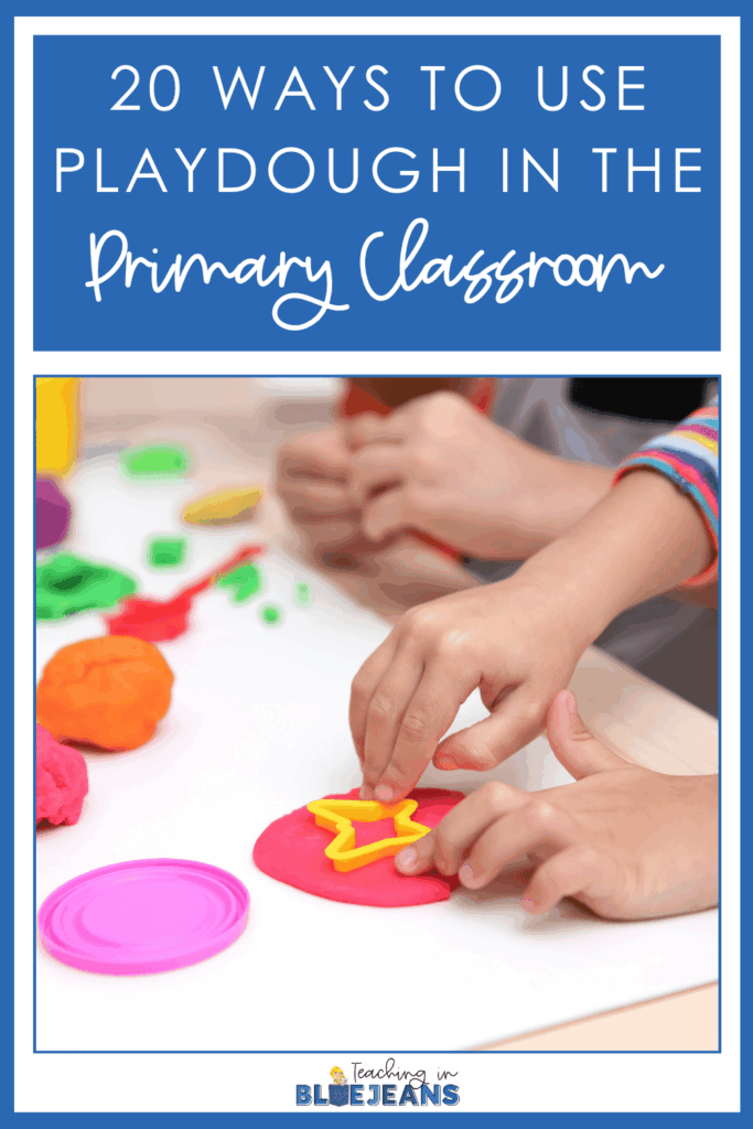 Playdough is a great tool to use in the primary classroom. It's perfect for building fine motor skills and supporting learning. Click through to read this post for 20 practical ways to use playdough in your classroom.