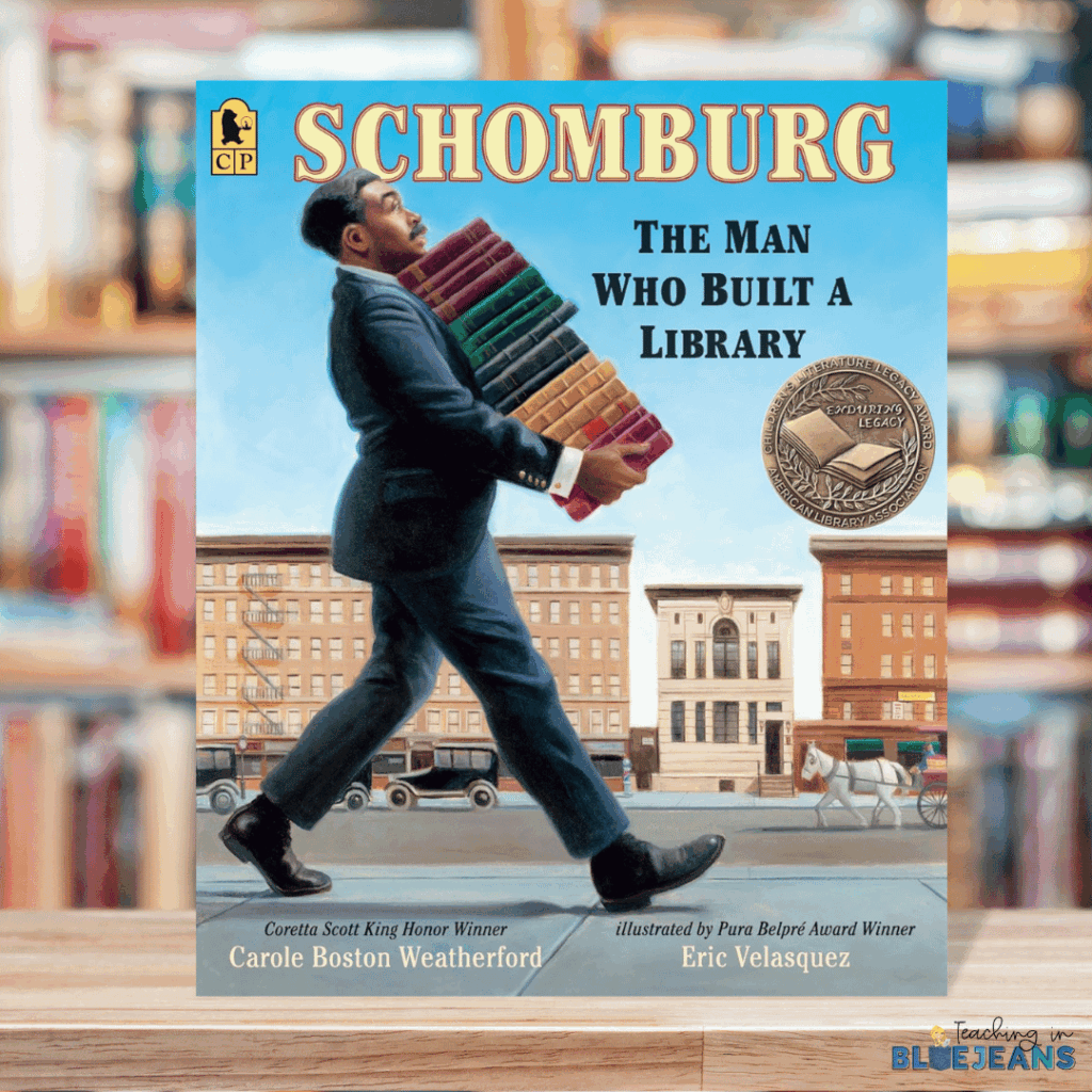 This picture book celebrates Arturo Schomburg. He was the scholar and historian who dedicated his life to preserving Black history. 